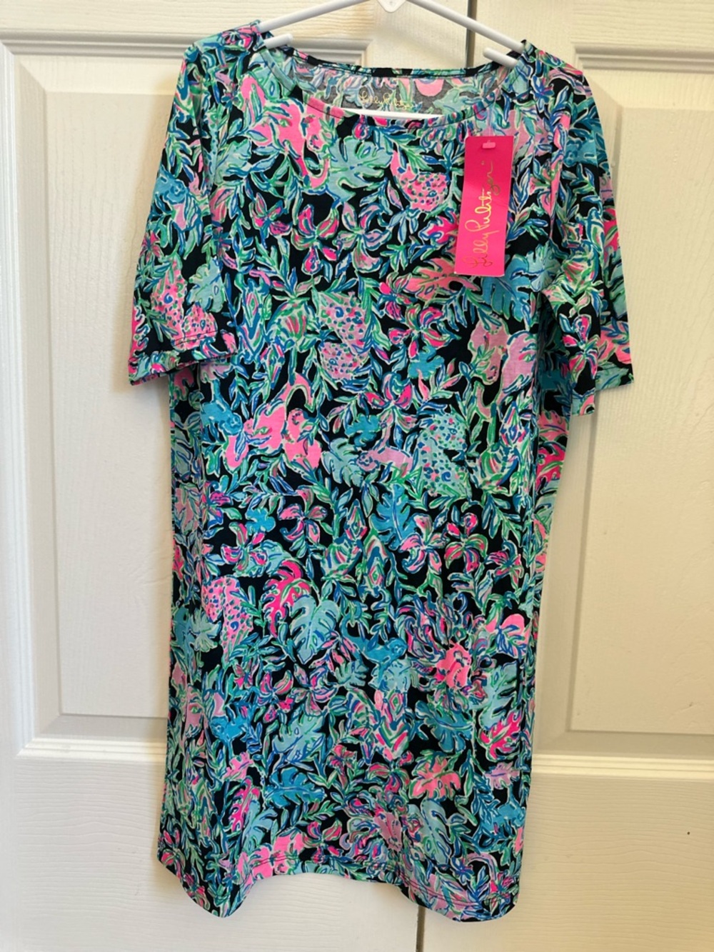 NWT Lilly Pulitzer Girls mini marlowe dress let’s get wild size large 8/10